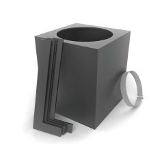 Support pour plafond cathédrale 2100, noir mat, 7"