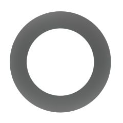 Collet de finition rond 2100, noir, 7"