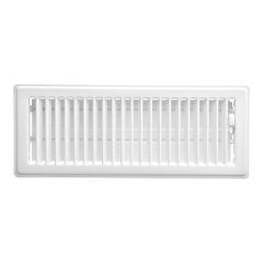 Registre à plancher, blanc, 2 1/4" x 10"
