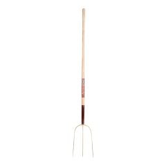 Straw Fork 14" - 3 Teeth - Forged Steel - Handle 48"