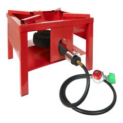 Réchaud extérieur au gaz propane, 65 000 BTU, rouge