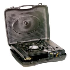 Réchaud portatif extérieur au butane, 8000 BTU, noir