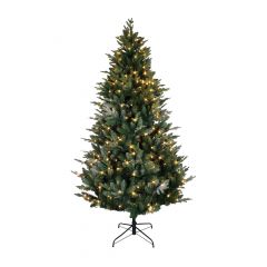 Natural Snow-Covered and Illuminated Fir 7.5'