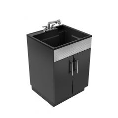 ALL-IN-ONE utility sink cabinet kit, 24 x 21 x 34 in