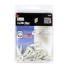 WallDriller Picture Hooks - Small - White (10)