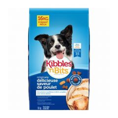 Nourriture pour chiens Kibbles Original, poulet, 16 kg