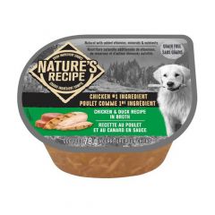 Nourriture pour chiens Nature's Recipe, poulet-canard, 78 g