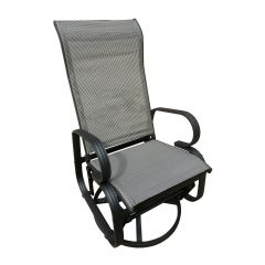 Riviera Swivel Glider Chair - Grey