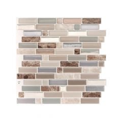Crescendo Terra 9.73 in. x 9.36 in. Adhesive Wall Tile (2.30 sq. ft./ 4-pack)