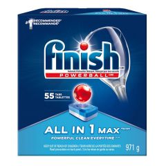 Finish All-In-1 Max Auto Dishwashing Detergent Tabs, 55 Tabs