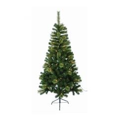 Pre-Lit Cashmere and PVC Christmas Tree - 6.5'
