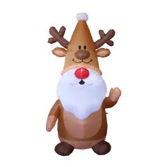 Inflatable Reindeer Gnome - 8'