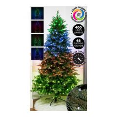 Pre-Lit and Multicolor Christmas Pine - 7'