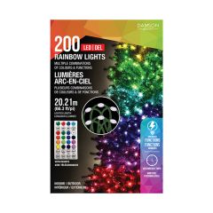 Set of 200 Rainbow LED Lights -Multicolor