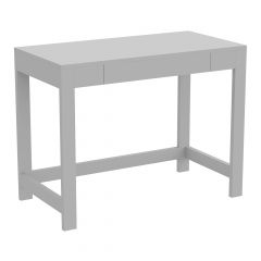 Modern Contemporary Computer Desk - 19.75 in - 1-Drawer - Pale Grey