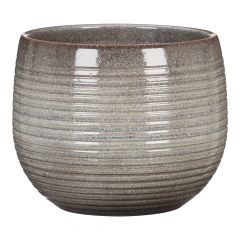 Ceramic Cover Pot Wild Ice - Grey - 16 cm