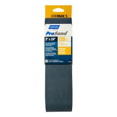 ProSand Sanding Belts - 3" x 24"-  Grit 120 - 5/Pkg