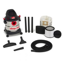 Wet and Dry Vacuum - Shop-Vac - 4.5 HP - 5 Gallons - Stainless Steel