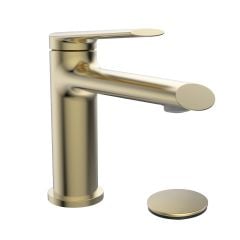 Opalia Bathroom Sink Faucet - 1 Lever - Matte Gold - 4" Centerset