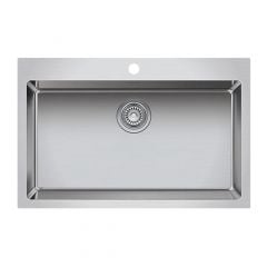 Kitchen Sink - 1 Bowl - 1 Hole - Stainless Steel - 31.25" x 20.25" x 9"