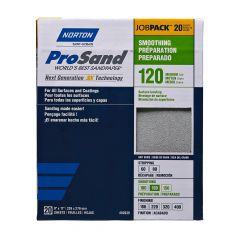 Norton ProSand Medium Grit Sandpaper Sheet - 11" x 9" - Gr. 80 - 3/pck