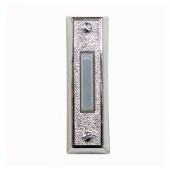 HEATH/ZENITH Wired LED Push Button Doorbell - Plastic, Silver