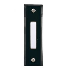 HEATH/ZENITH Wired Push Button Doorbell - with Small Button - Black