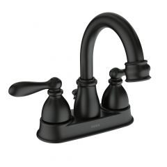 Caldwell Bathroom Sink Faucet - 2 Handles - Matte Black - 4" Centerset