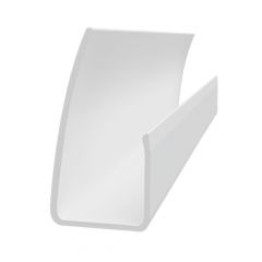 PVC J-Trim for Trusscore RibCore and Slatwall - White - 3/4" x 10'