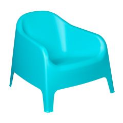 Stackable Plastic Chair - Turquoise