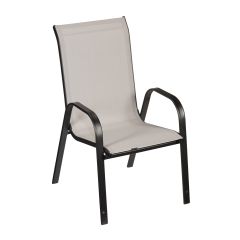Sling Stackable Patio Chair, Grey