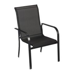 Sling Stackable Patio Chair - Black
