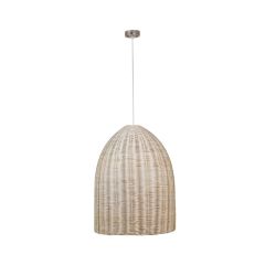 Pendant Fixture with Rattan Shade - 30 cm