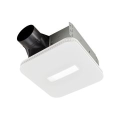 Roomside Series CleanCover Bathroom Exhaust Fan with LED Light - 80 CFM - 0.7 Sone