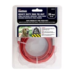 Dog Tie-Out Cable - Up to 85 lbs - 20'