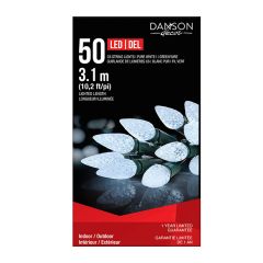 Set of 50 C6 LED Lights - Pure White