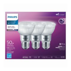 LED Lightbulb - PAR20 - Bright White - 5.5 W - 3/Pkg