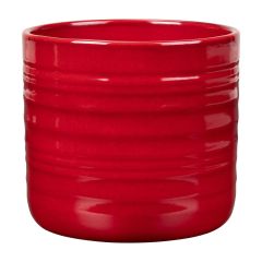Cache-pot en céramique, rouge bordeaux, 17 cm