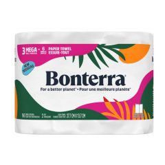 Bonterra Paper Towel Mega Roll - 3/Pkg