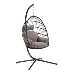 Hanging Chair - Steel/Rattin