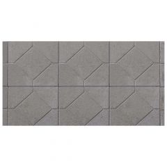 Diamond Patio Tile - Grey - 1 3/4" x 16" x 16"