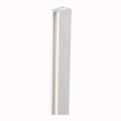 Moulure de finition en PVC, Blanc, 1 1/4" x 3/4" x 98"