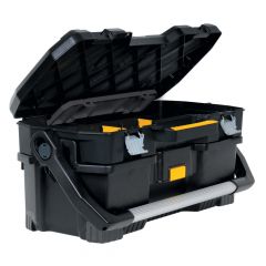 Coffre avec compartiment pour outils électriques, 24", noir et jaune