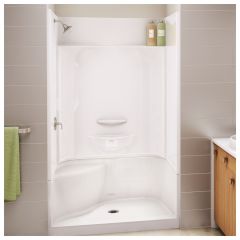 Shower - Essence - 48″ × 34" - Acrylic - Central Drain -- White