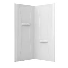 Shower Wall - Himalia - 34" × 72 3/4" - Acrylic - White