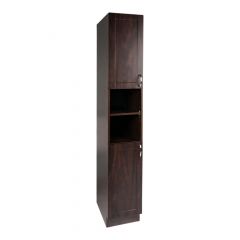 Linen Cabinet - Chicago - 2 Doors/2 Shelves - Chocolate
