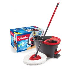 Wring spin mop and bucket system