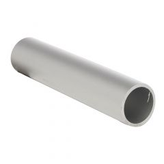 Round tube in clear satin aluminum