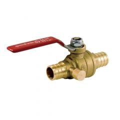 Lead-free valve with drain