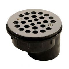 Shower Drain with Offset Grid